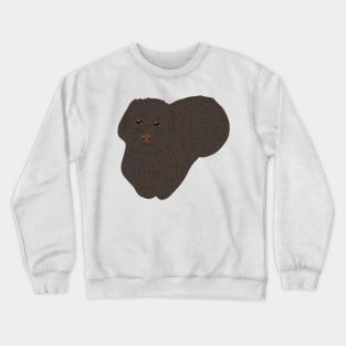 Fluffy Black Doggie Crewneck Sweatshirt